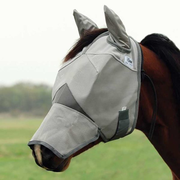 cashel crusader horse fly mask full nose mask ears 800
