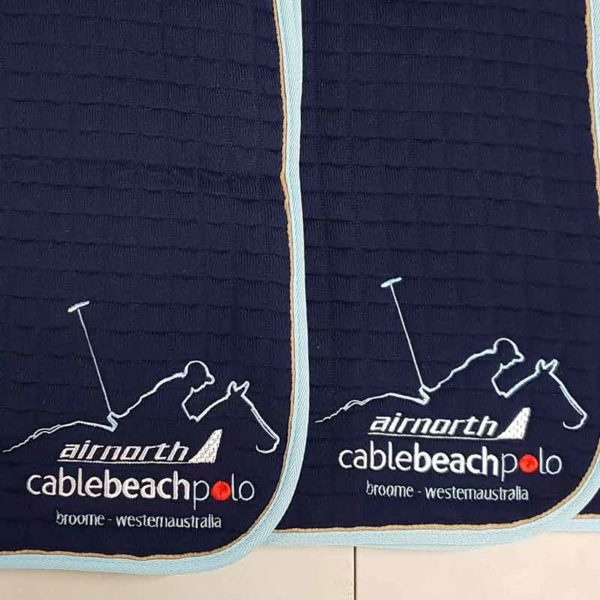 embroidery saddle pad cable beach polo jojubi saddlery 800