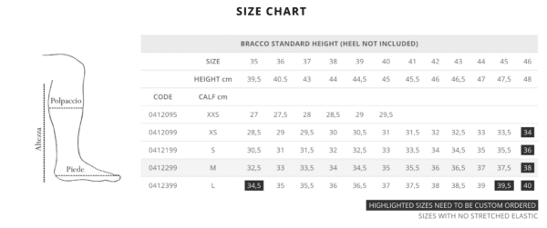 bracco size chart