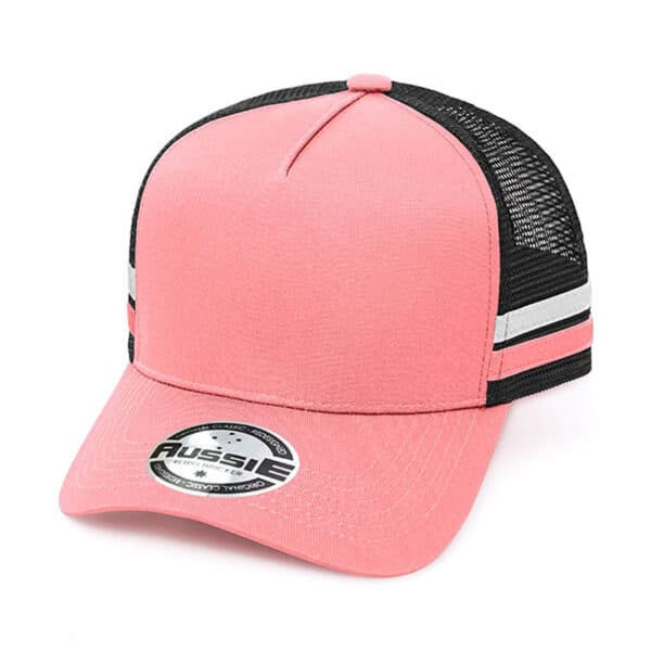 country trucker cap pink black white pink jojubi saddlery