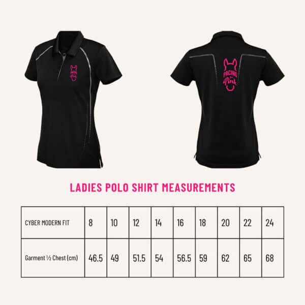 size guide ladies polo shirt jojubi saddlery